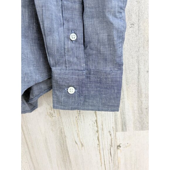 Ann Mashburn Icon Shirt Sz M Blue Cotolino Chambray NWT - Picture 11 of 16